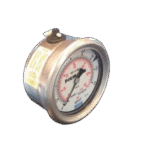 Manômetro inox 0 a 4 kg saída tras inox (0-60 psi)